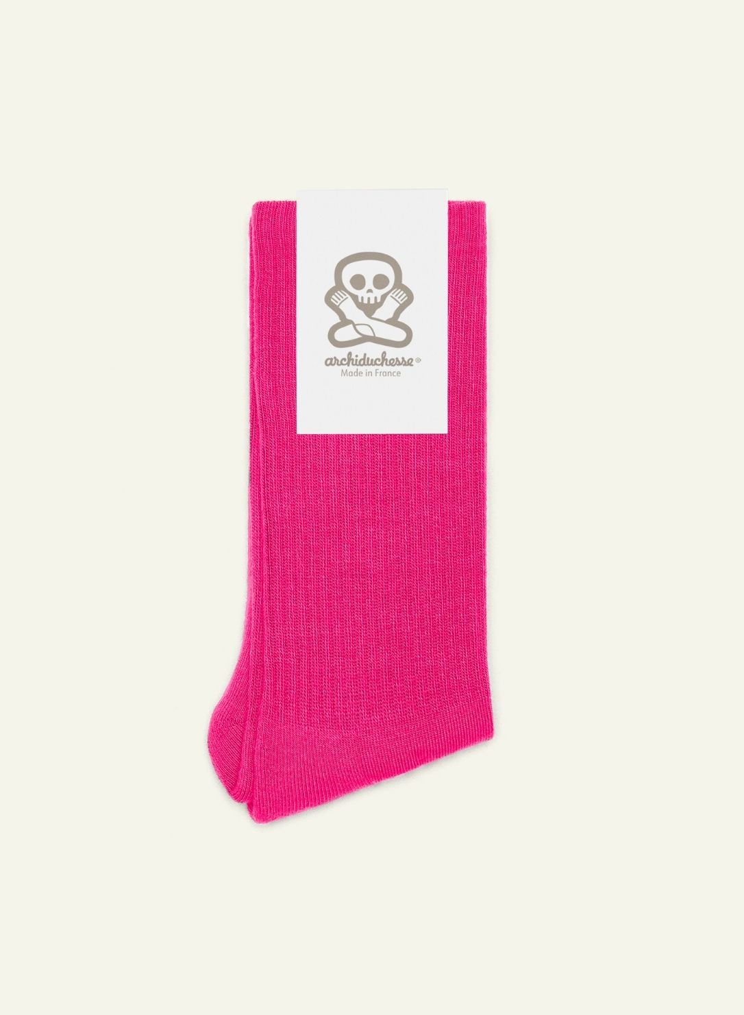 archiduchesse-bouclette-rose-framboise-mi-chaussettes-hiver image 3