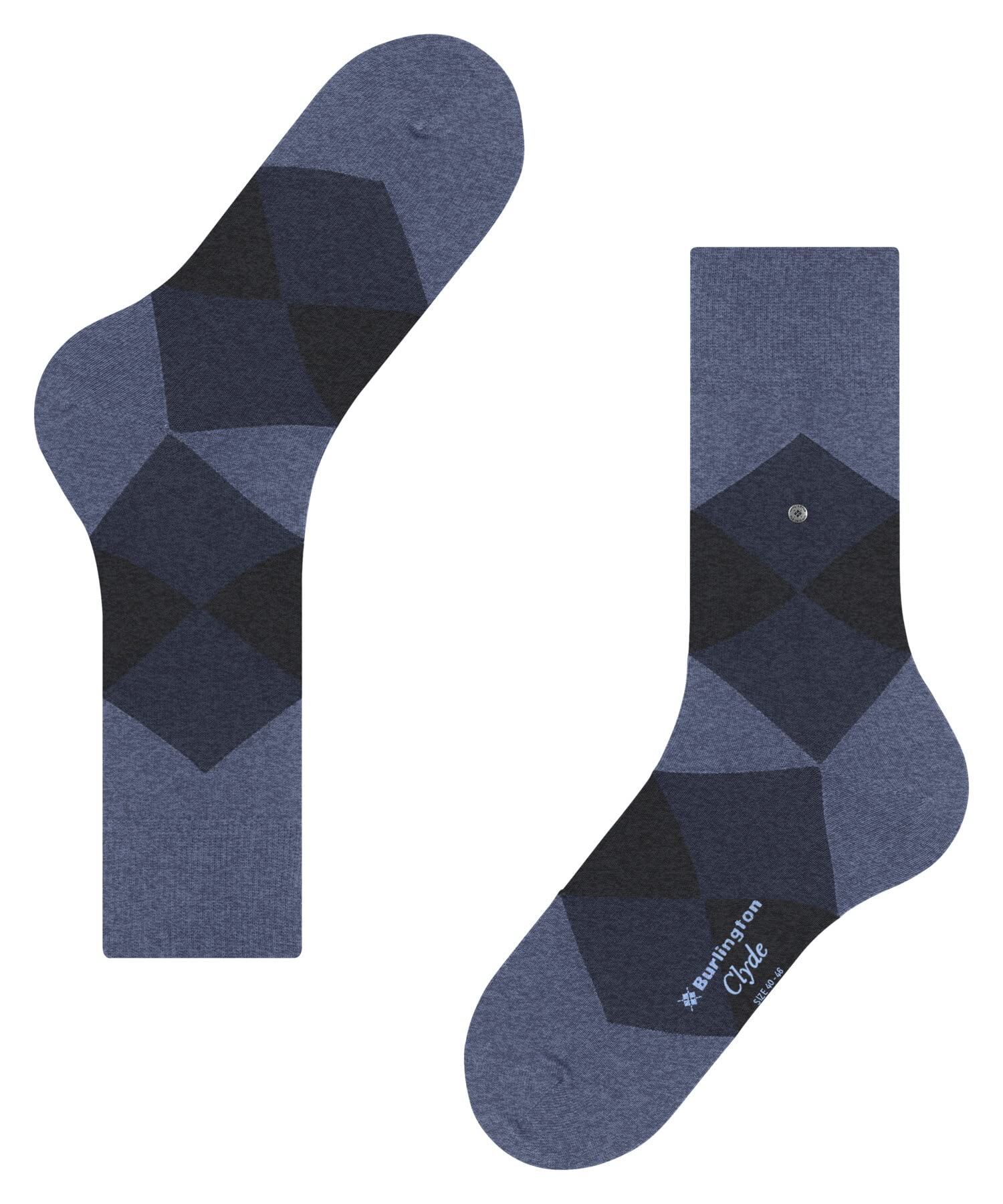 chaussettes-burlington-clyde-coton-fantaisie-bleu-light-jeans-40-46 image 7