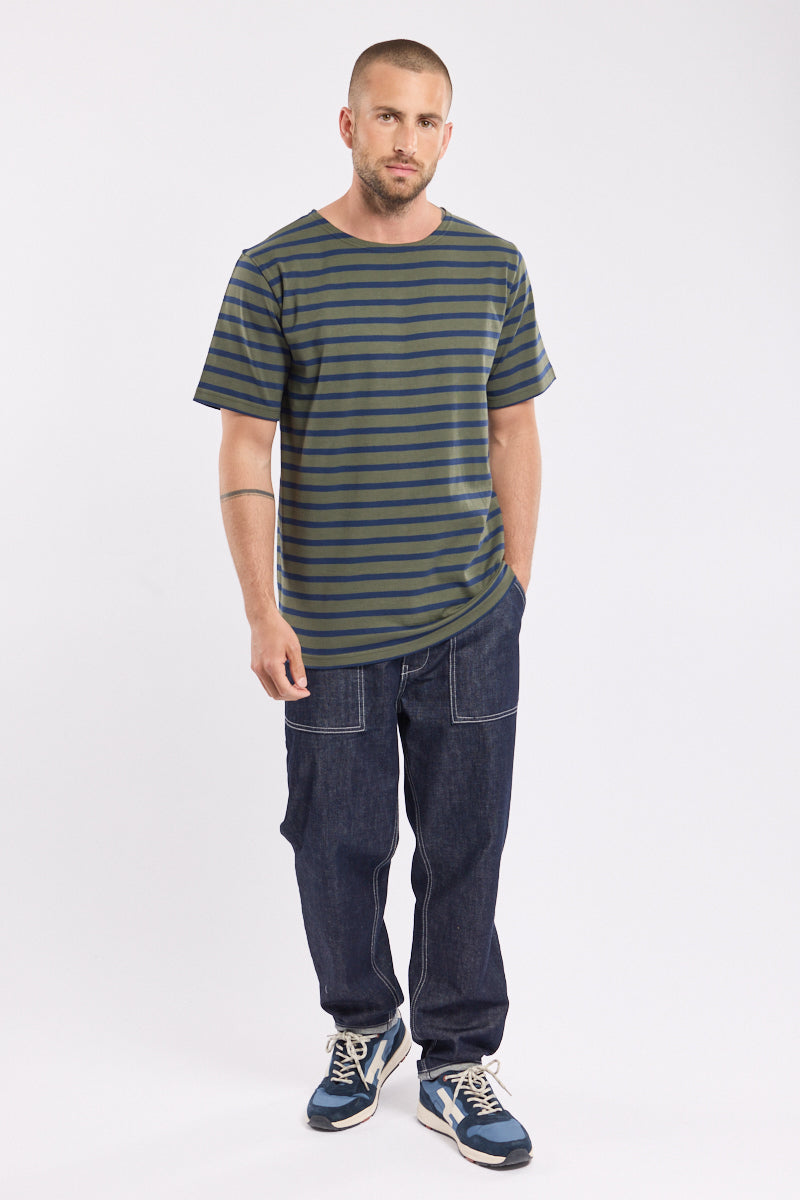 armor-lux-marini-re-homme-manches-courtes-coton-lourd-col-rond image 4