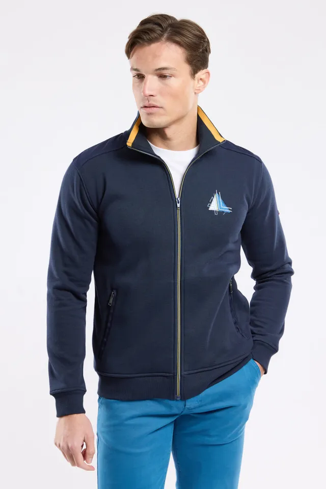 armor-lux-gilet-zipp-molleton-coudi-res-homme image 1