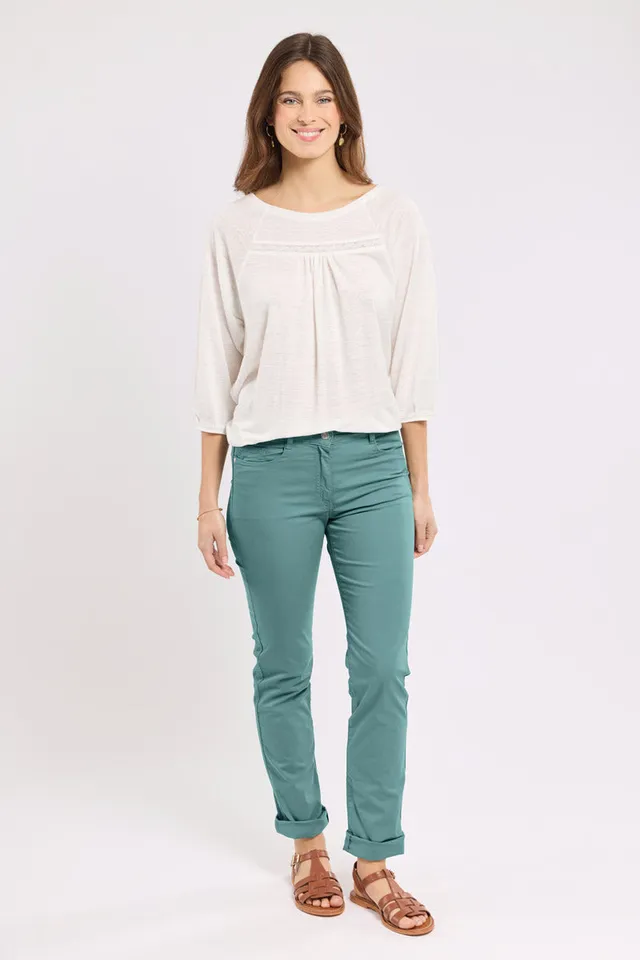 armor-lux-pantalon-coupe-droite-femme-coton-stretch image 1