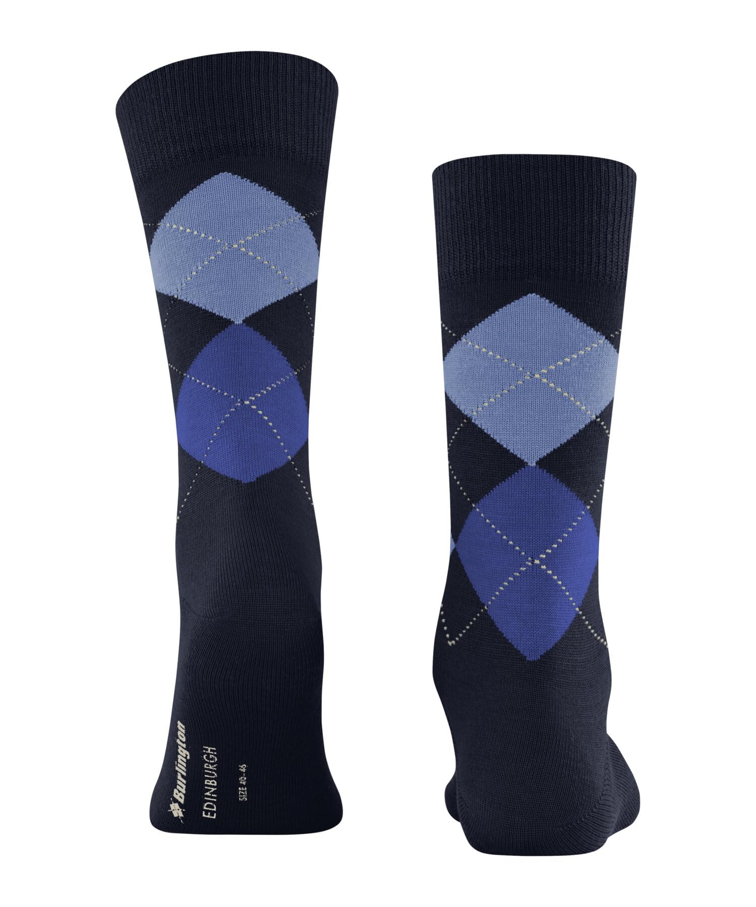 burlington-edinburgh-m-chaussettes-homme-laine-fantaisie-bleu-marine-6120-46-50 image 2