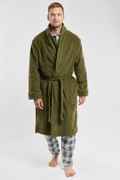 armor-lux-h-ritage-peignoir-polaire-col-ch-le-polyester image 2
