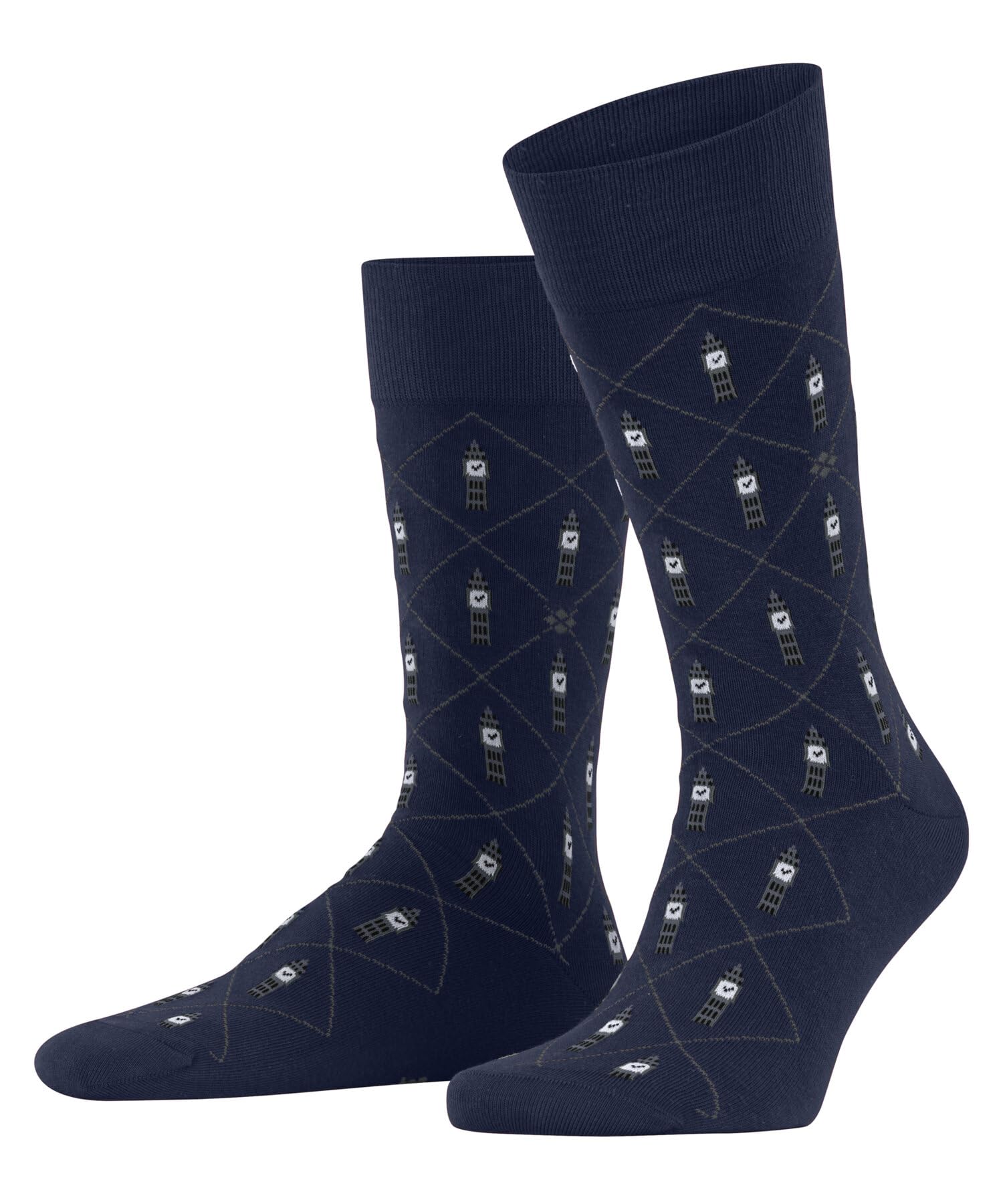 burlington-big-ben-chaussettes-homme-coton-biologique-opaque-motif-britannique image 6