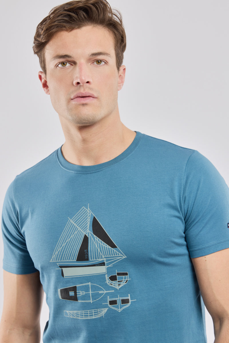 armor-lux-t-shirt-s-rigraphi-homme-coton-l-ger-160g-m-3 image 2