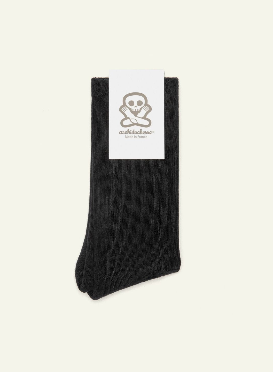 archiduchesse-bouclette-noir-r-glisse-mi-chaussettes-hiver-chaudes image 3