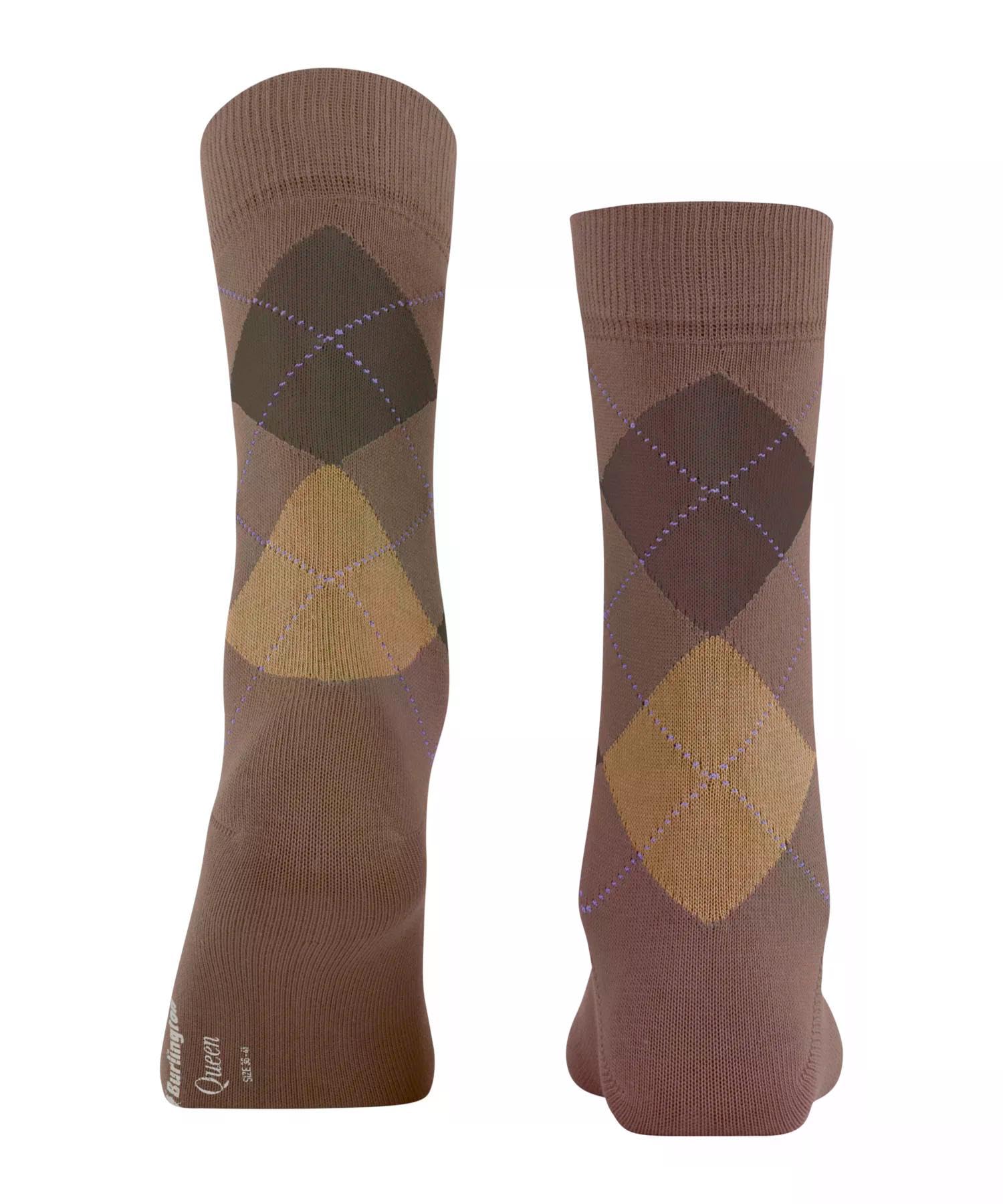burlington-queen-chaussettes-femme-coton-fantaisie-marron-nougat-5020-36-41 image 2