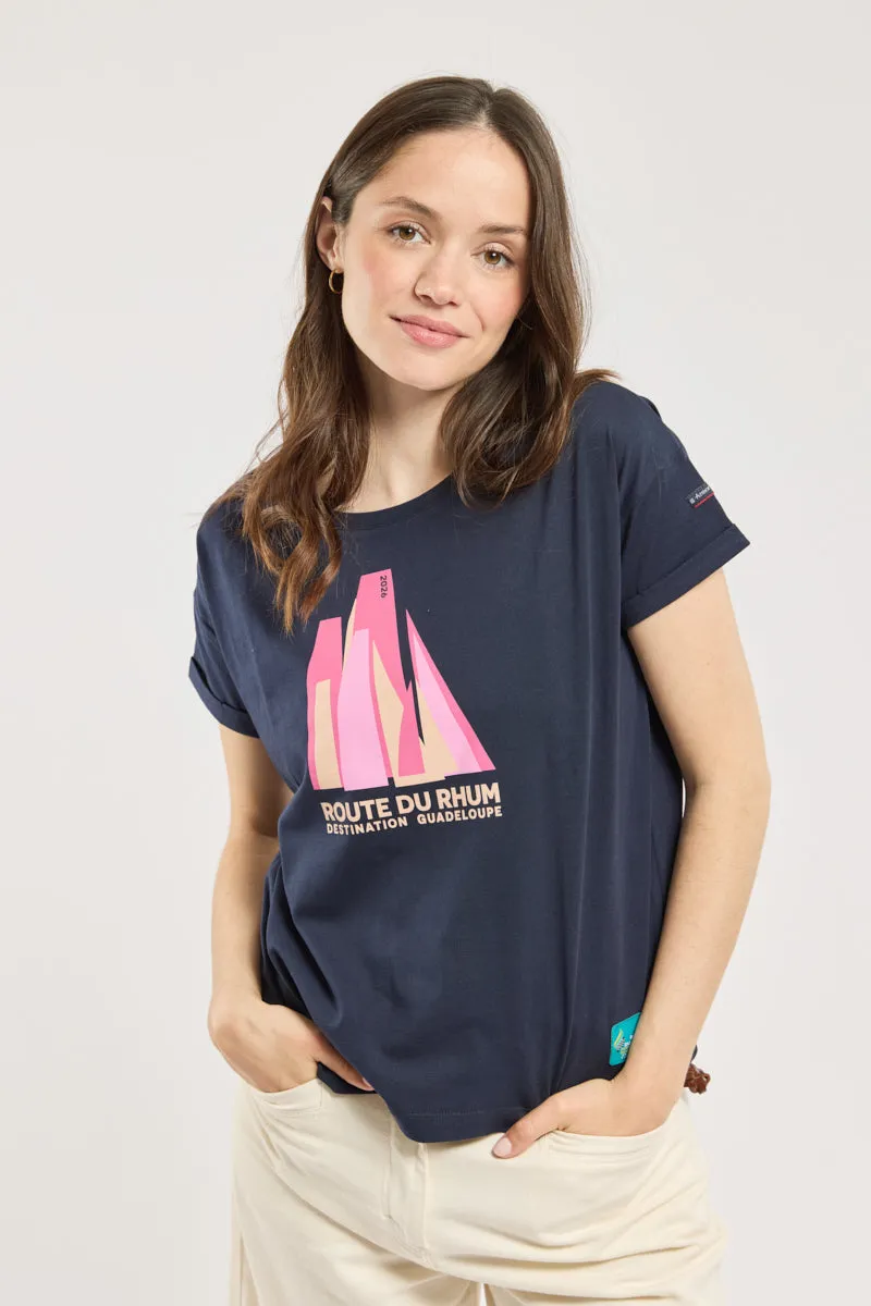 armor-lux-t-shirt-femme-loose-route-du-rhum-guadeloupe-coton image 1