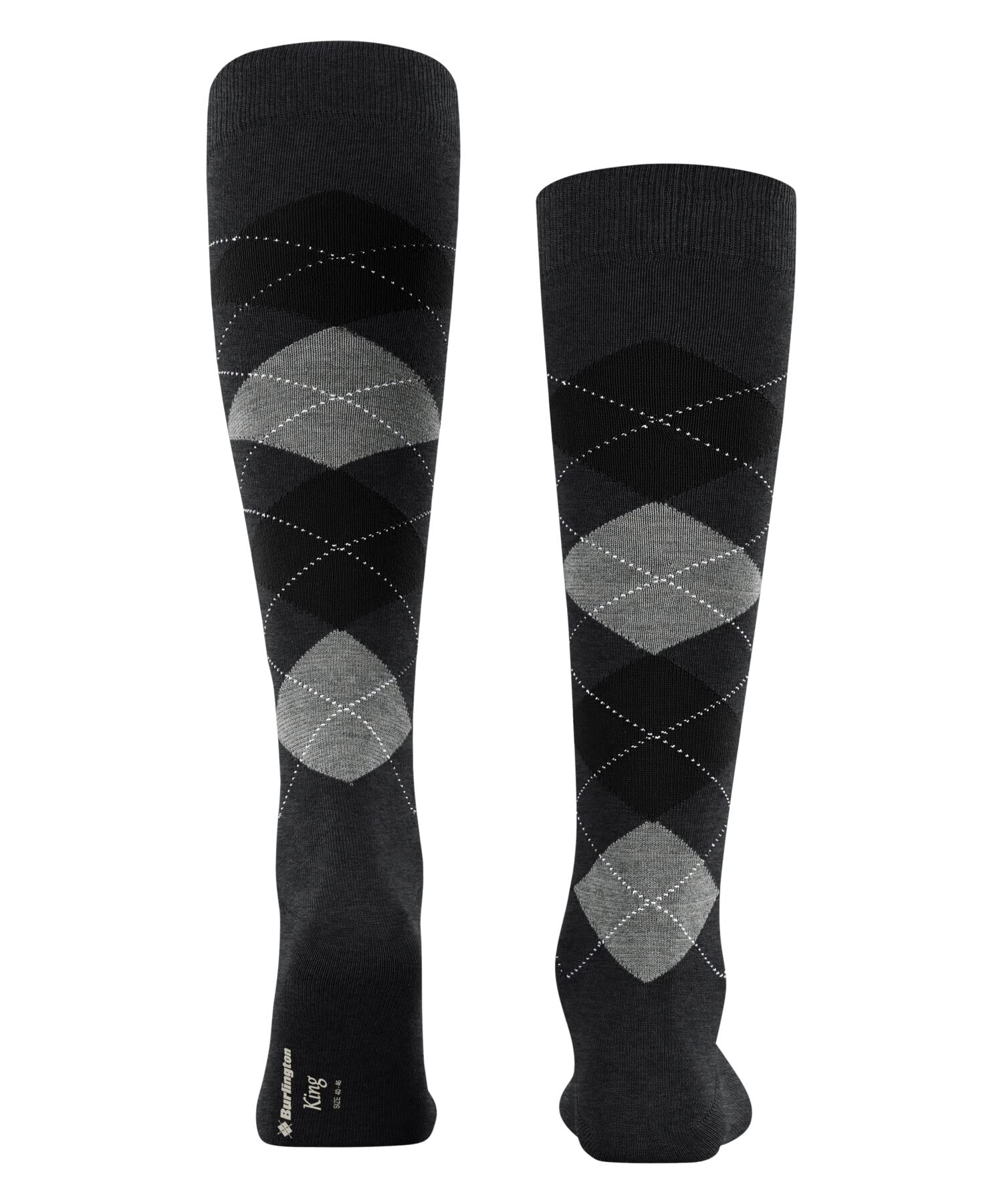 burlington-king-chaussettes-longues-homme-coton-gris-new-grey image 2