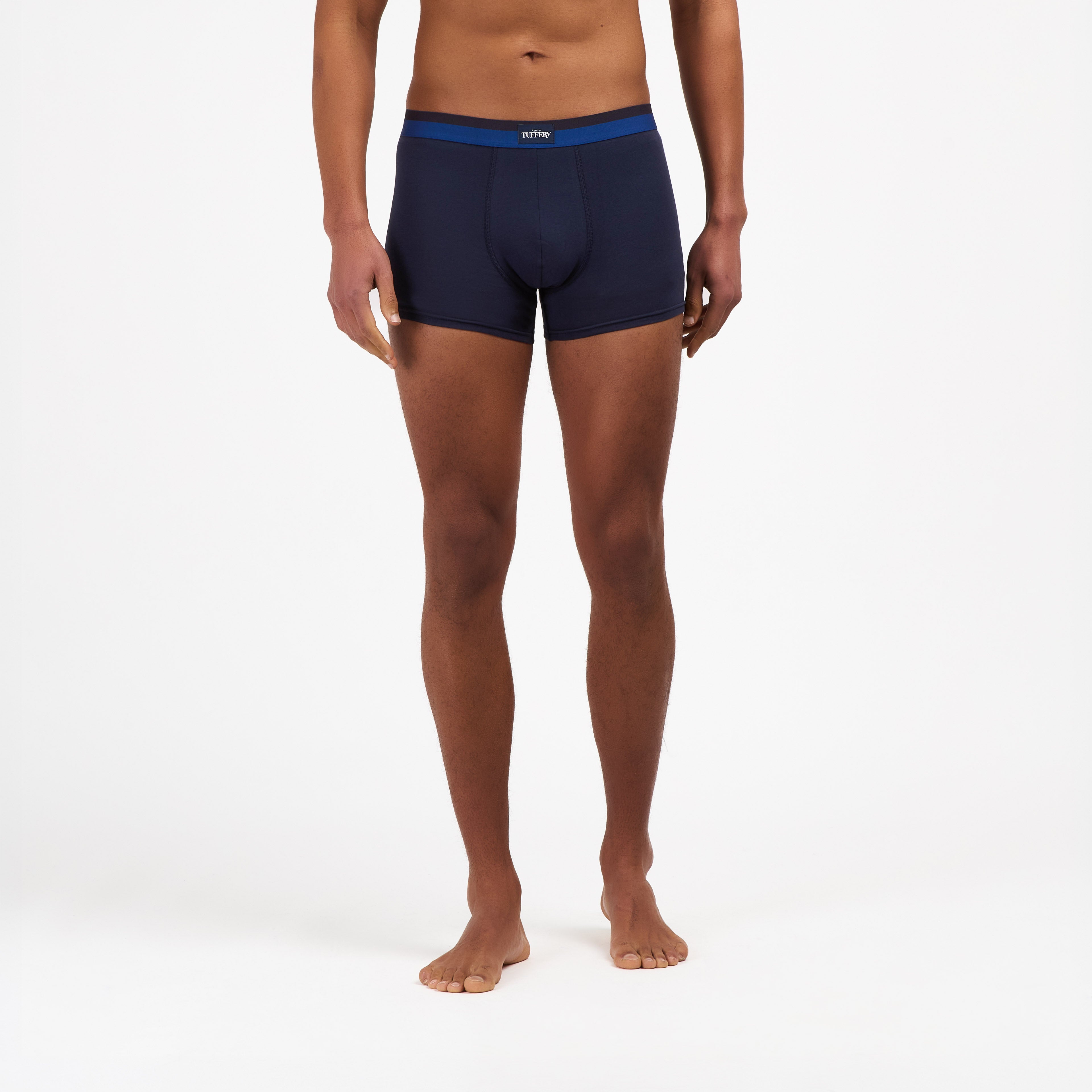 atelier-tuffery-boxer-homme-marine-coton-bio image 2