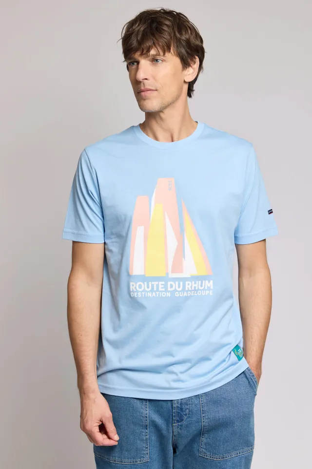 armor-lux-t-shirt-route-du-rhum-destination-guadeloupe-homme-coton image 1