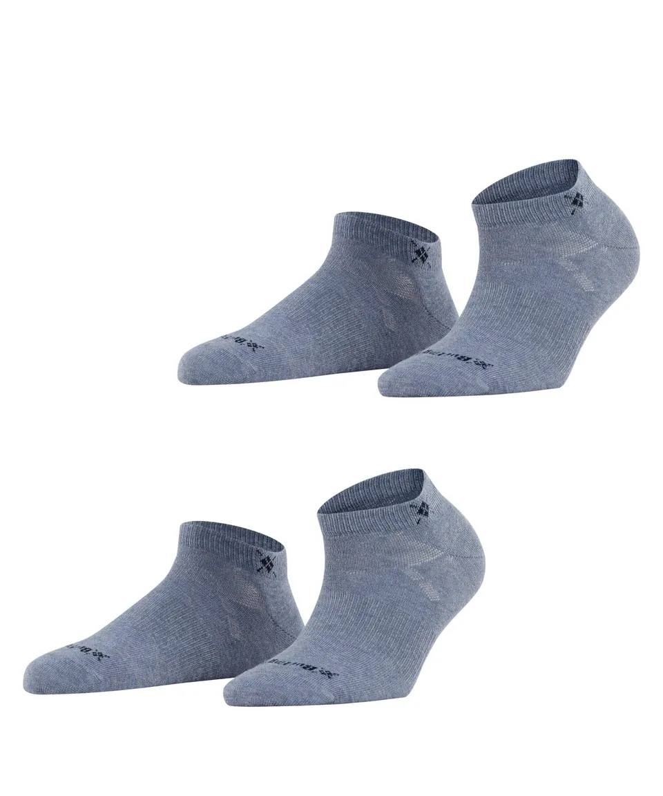 burlington-everyday-sneaker-chaussettes-basses-femme-coton-lot-2-paires-bleu-lig image 1