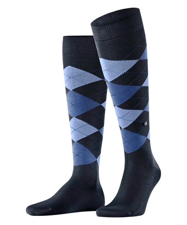 burlington-manchester-mi-bas-homme-coton-bio-opaque-losanges image 1
