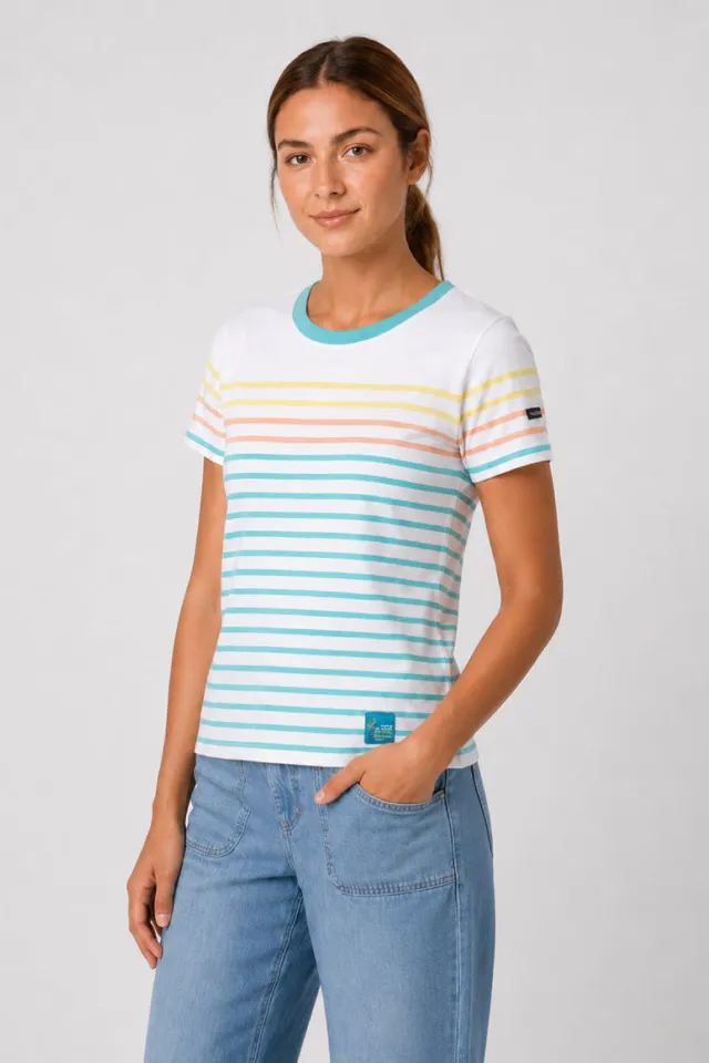 armor-lux-marini-re-femme-coton-l-ger-manches-courtes-2 image 1