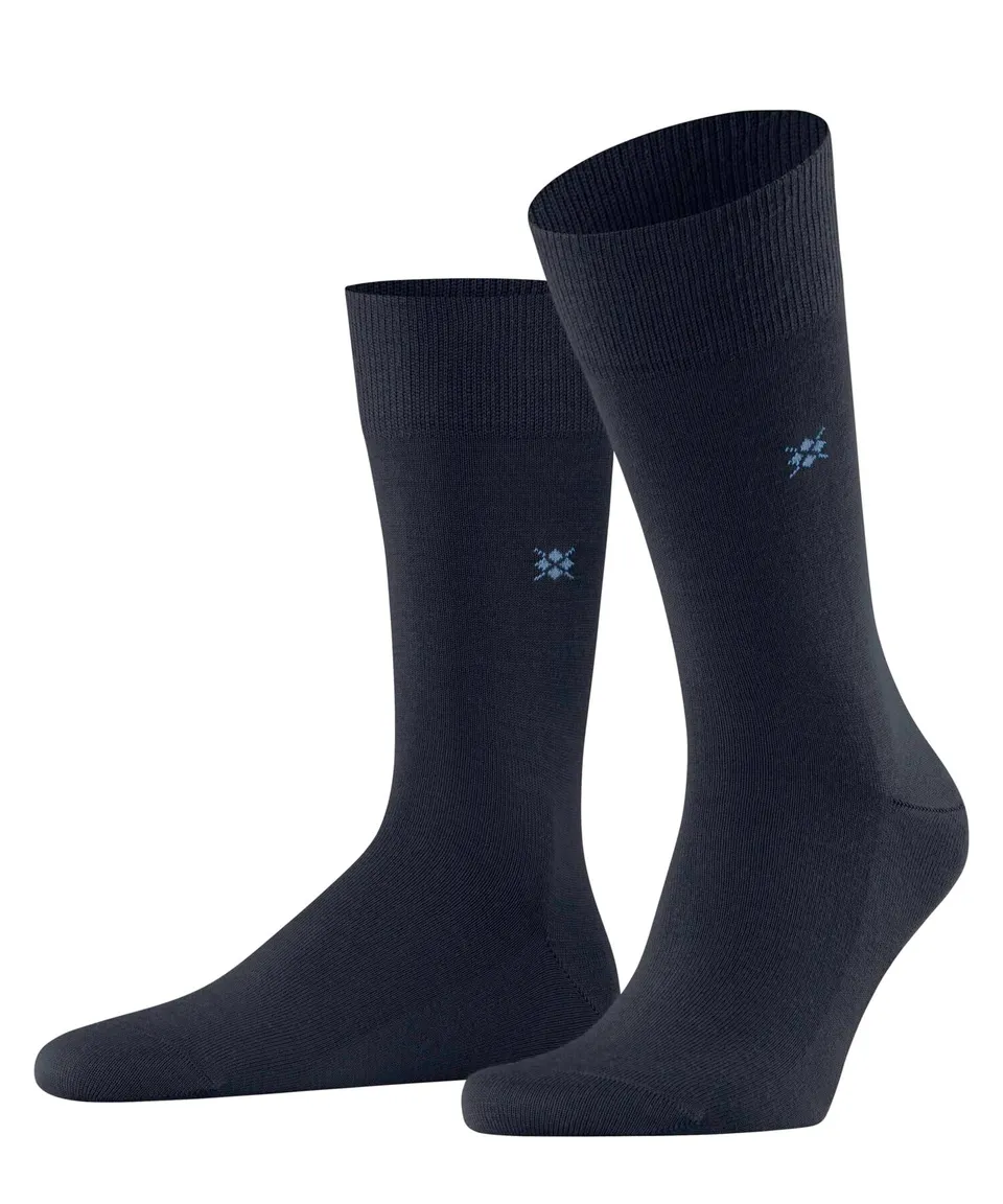burlington-leeds-chaussettes-homme-coton-laine-unies-bleu-marine-40-46 image 1