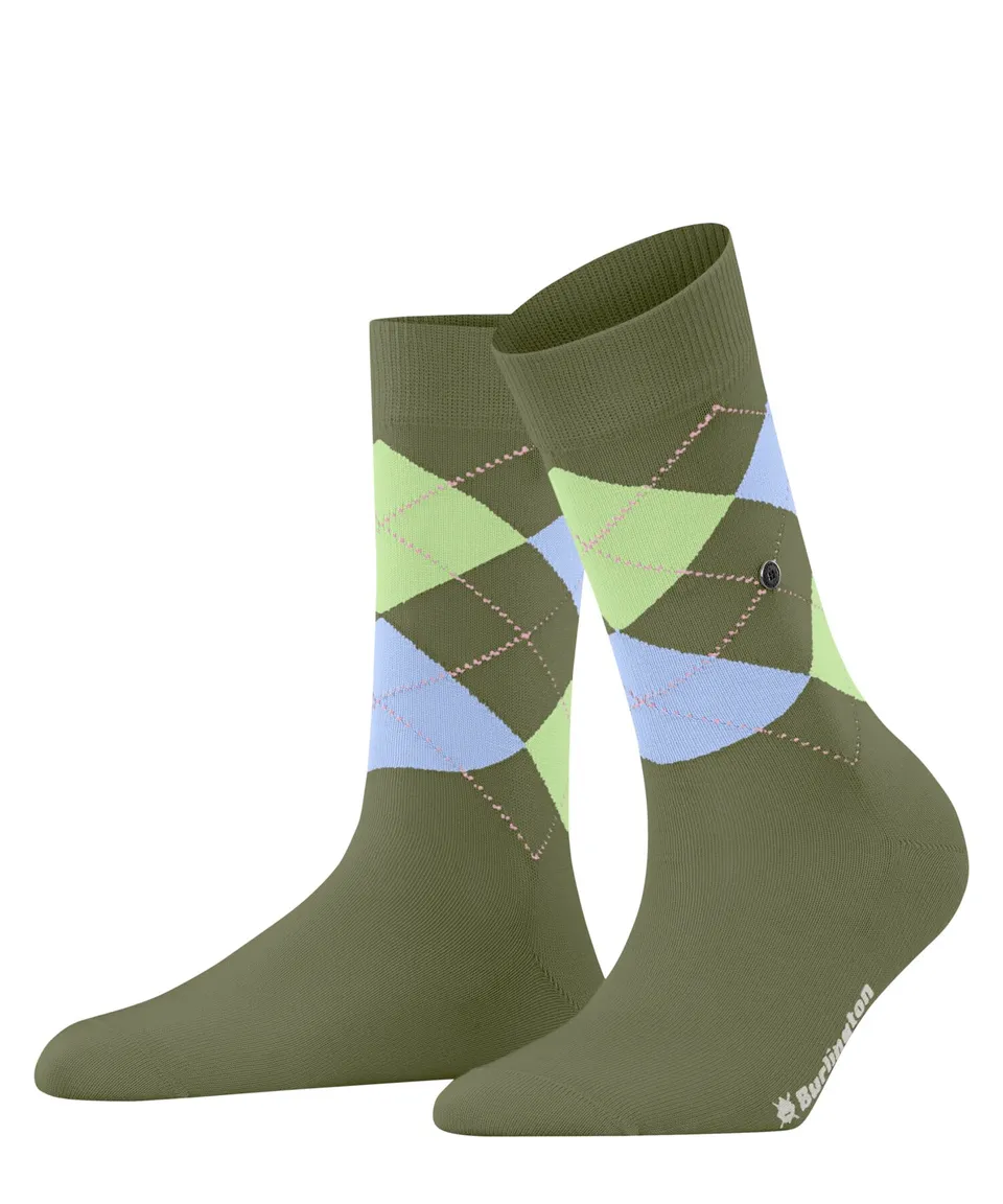 burlington-covent-garden-chaussettes-femme-vert-salvia-7472-36-41 image 1