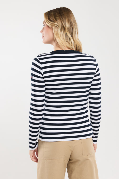 armor-lux-erquy-marini-re-femme-coton-elasthanne-manches-longues-2 image 5