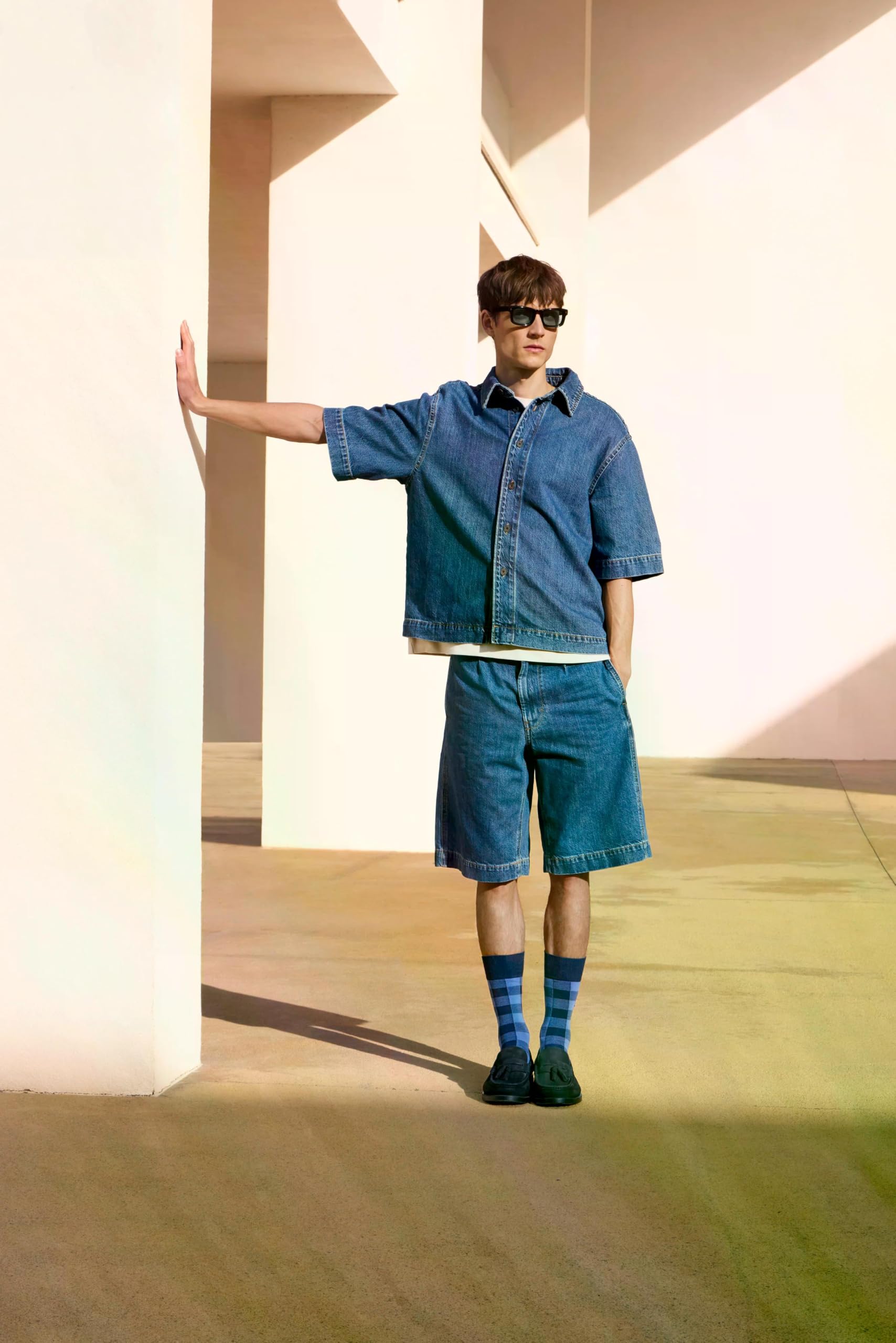 burlington-buffalo-check-chaussettes-homme-bleu-royal-6879-40-46 image 3