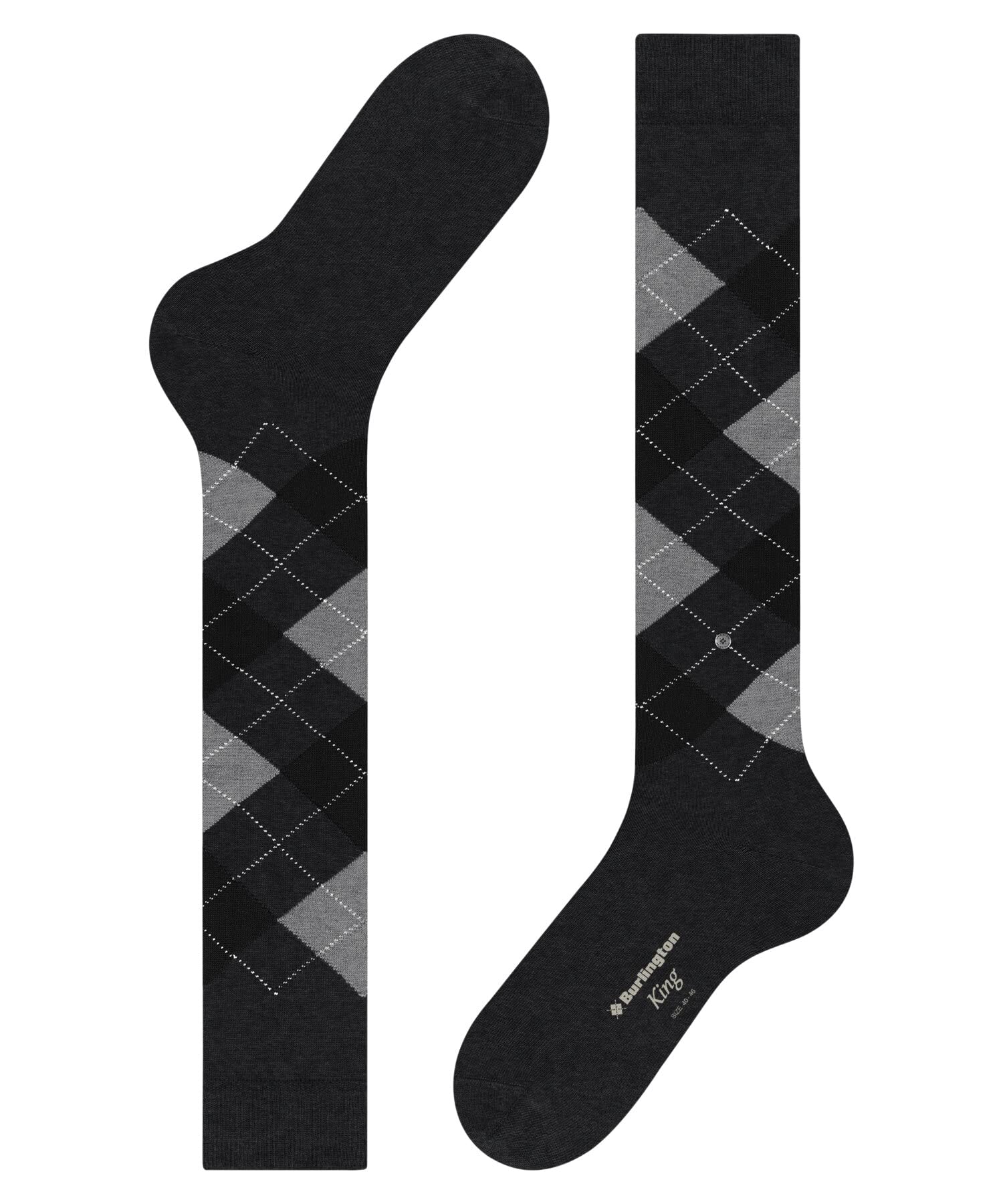 burlington-king-chaussettes-longues-homme-coton-gris-new-grey image 5