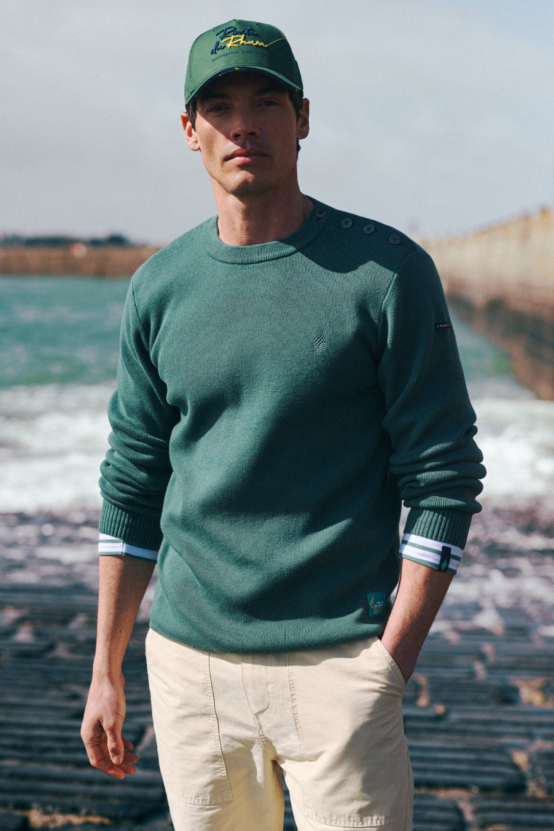 armor-lux-pull-marin-homme-coton-et-laine image 1