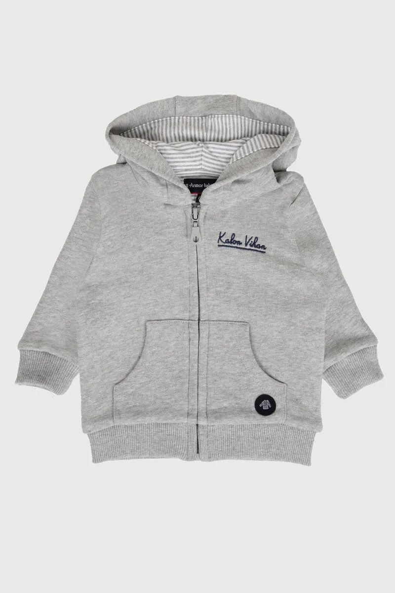 armor-lux-sweat-zipp-baby-capuche-100-coton-kalon-vihan image 1