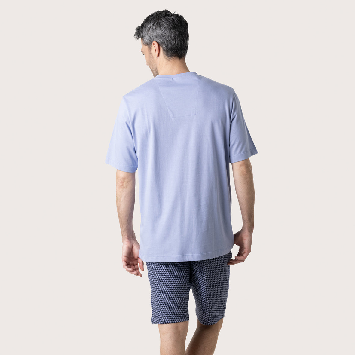 pyjama-court-homme-smileyworld-eminence-jersey-100-coton image 4