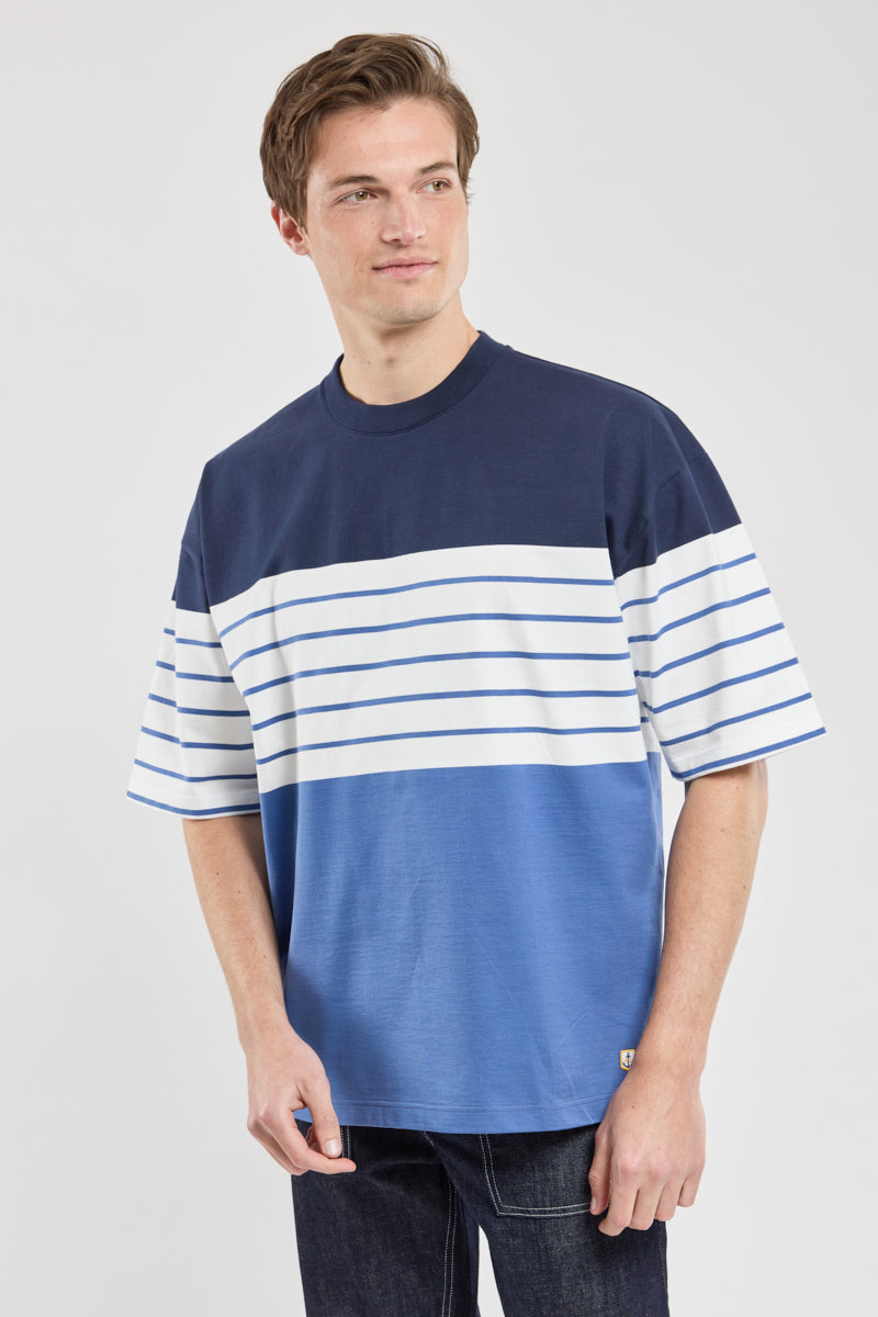 armor-lux-t-shirt-ray-coupe-large-homme-coton image 1