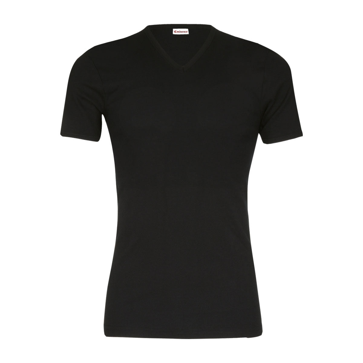 eminence-tee-shirt-col-v-pur-coton-premium-unisexe-noir image 3