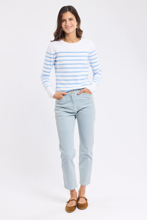 armor-lux-pantalon-7-8-ray-femme-coton-stretch image 2
