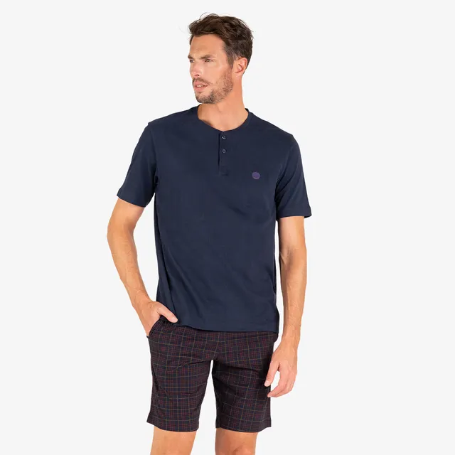 eminence-l-cossais-pyjama-court-col-t-homme image 1