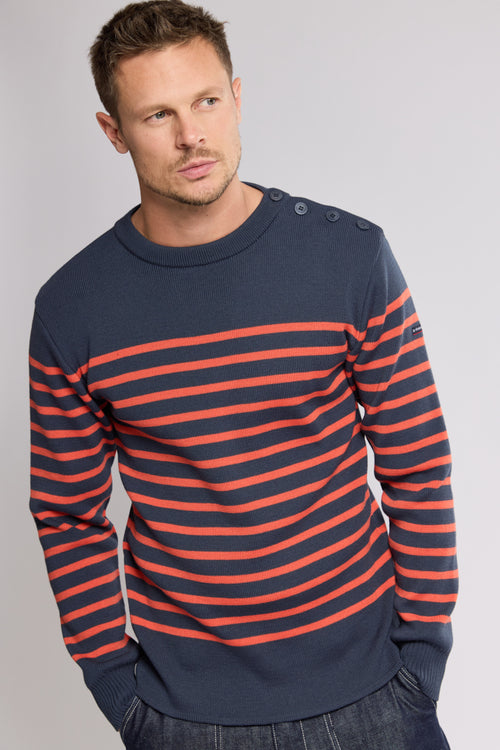 armor-lux-paimpol-pull-marin-ray-homme-en-laine image 2