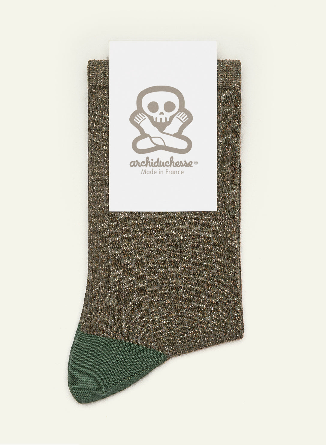 archiduchesse-paillet-e-kaki-chaussettes-courtes-lurex image 3