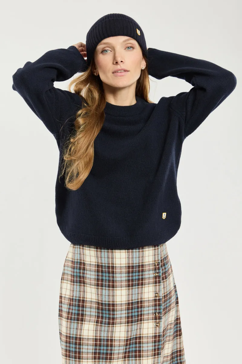 armor-lux-pull-court-heritage-femme-col-rond-80-laine image 1