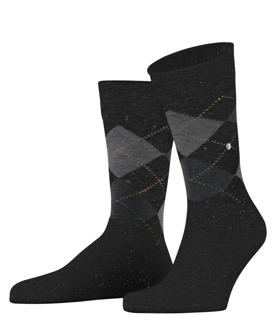 burlington-dundee-chaussettes-homme-laine-gris-anthracite-m-lange image 1