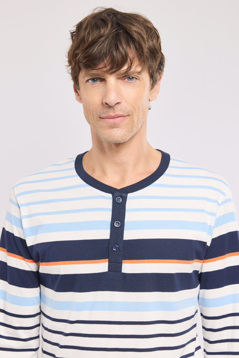 armor-lux-pyjama-ray-homme-coton-l-ger-jersey image 2