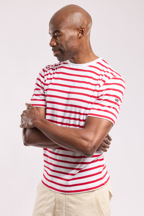 armor-lux-morgat-t-shirt-marin-homme-manches-courtes-coton image 2