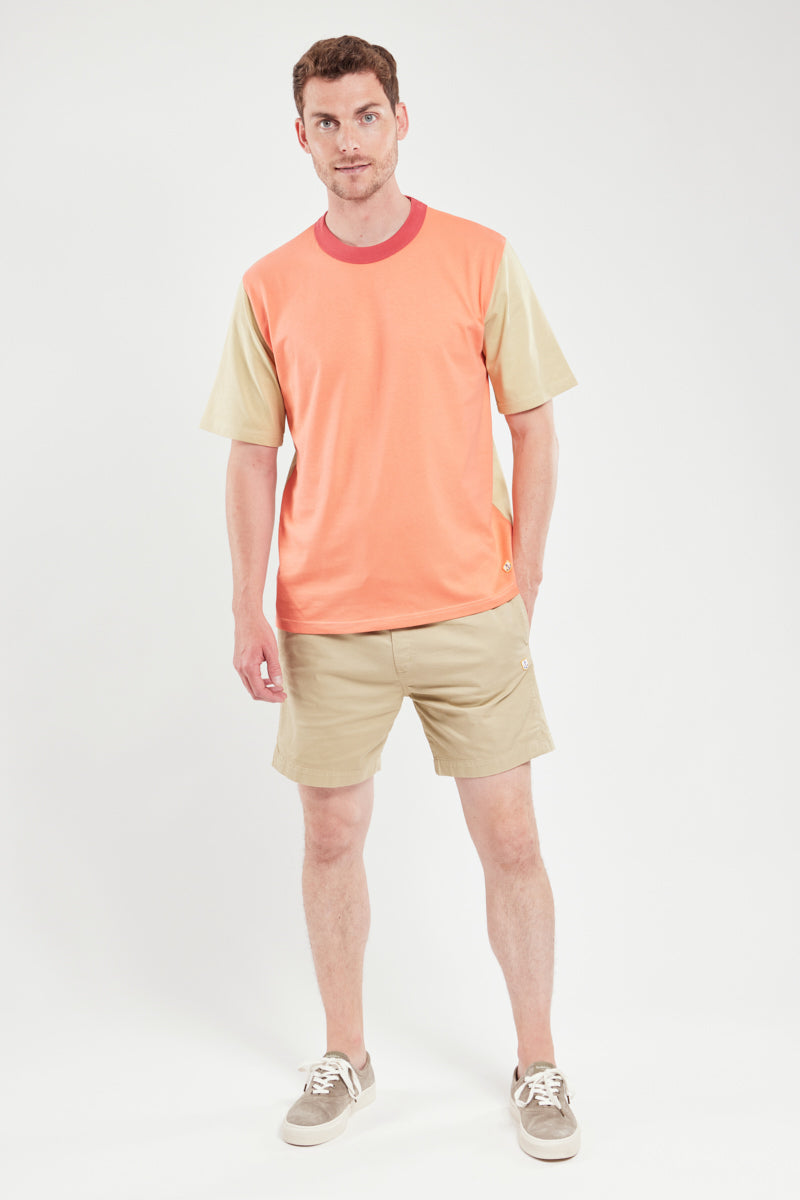 armor-lux-t-shirt-bicolore-homme-coton-bio-coupe-droite image 2