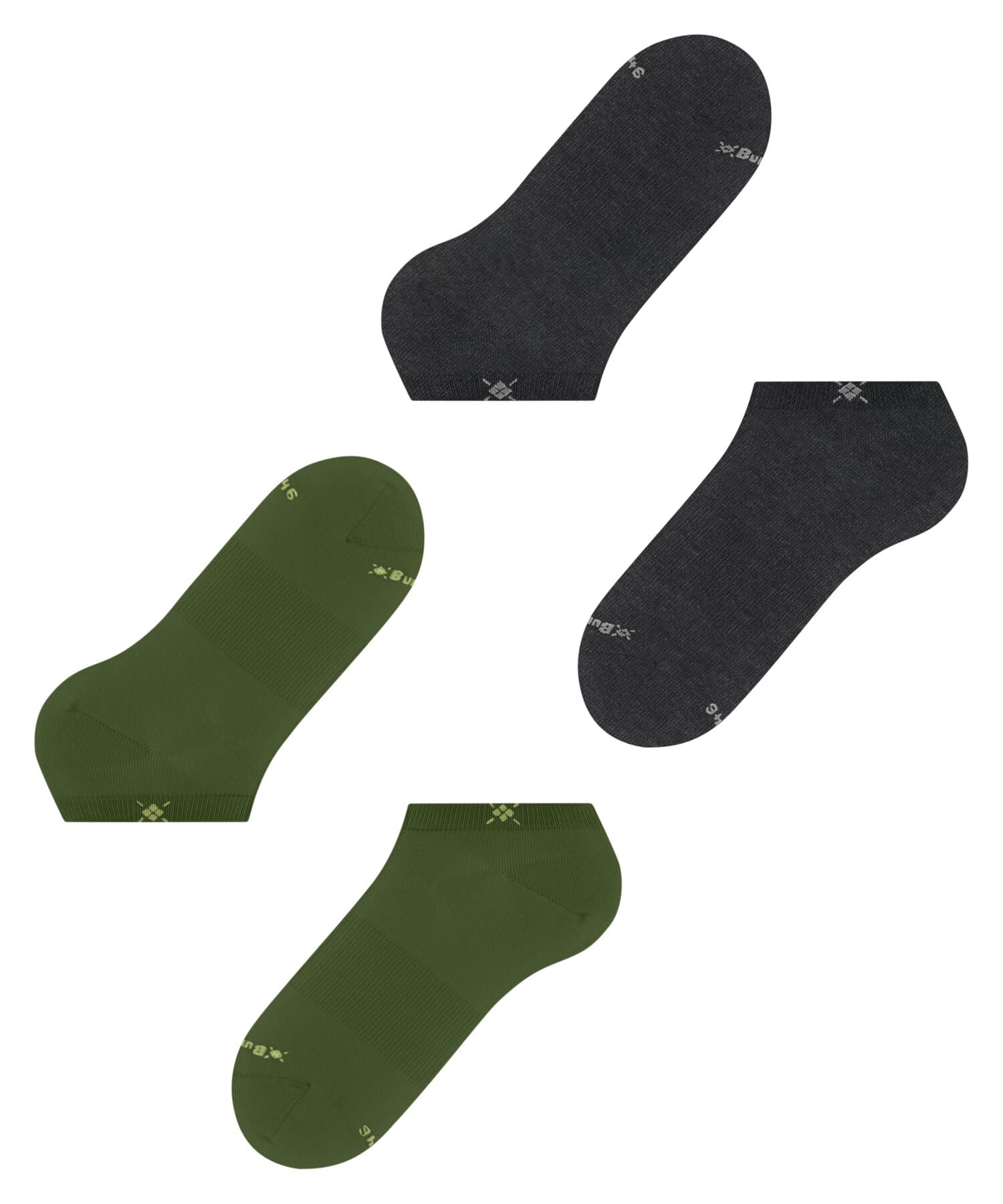 burlington-everyday-sneaker-chaussettes-basses-homme-vert-forest-7657-lot-de-2 image 5