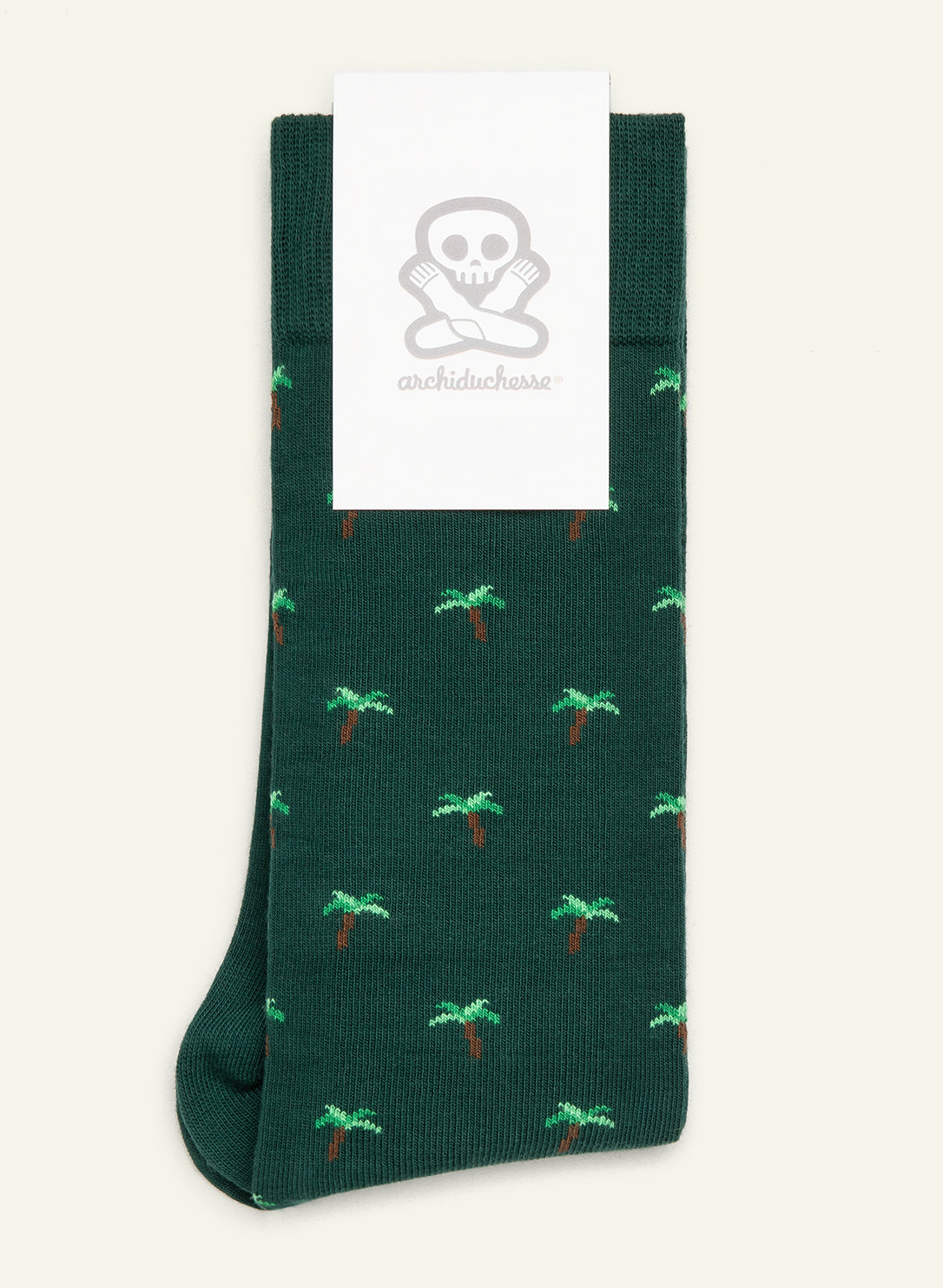 archiduchesse-coco-cool-vert-chaussettes-fantaisie-palmier-hautes image 3