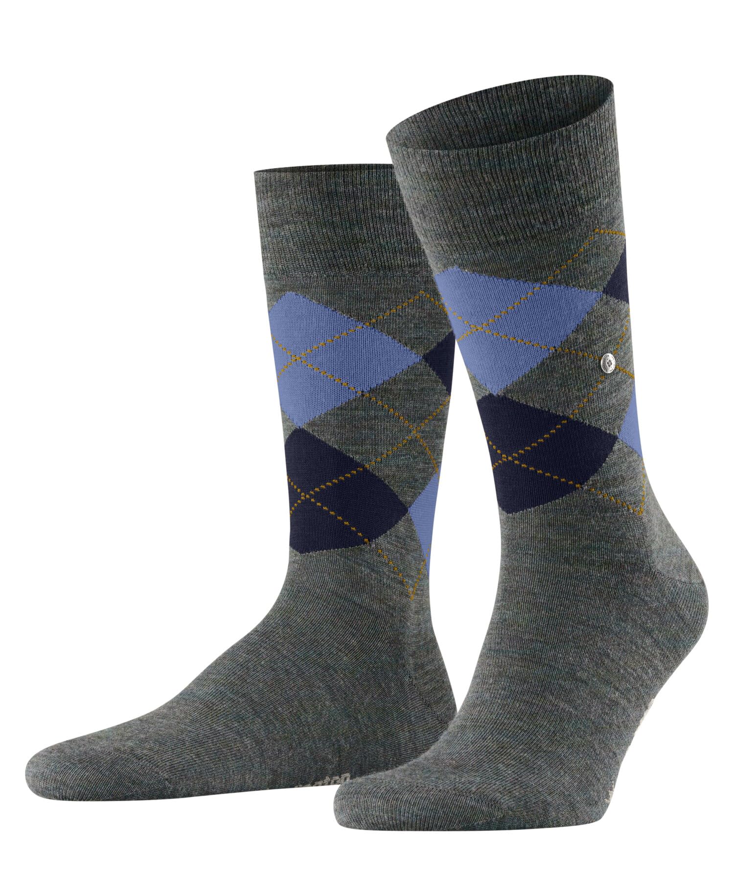 burlington-edinburgh-melange-chaussettes-homme-laine-bleu-cornflower-blue-6337-4 image 1