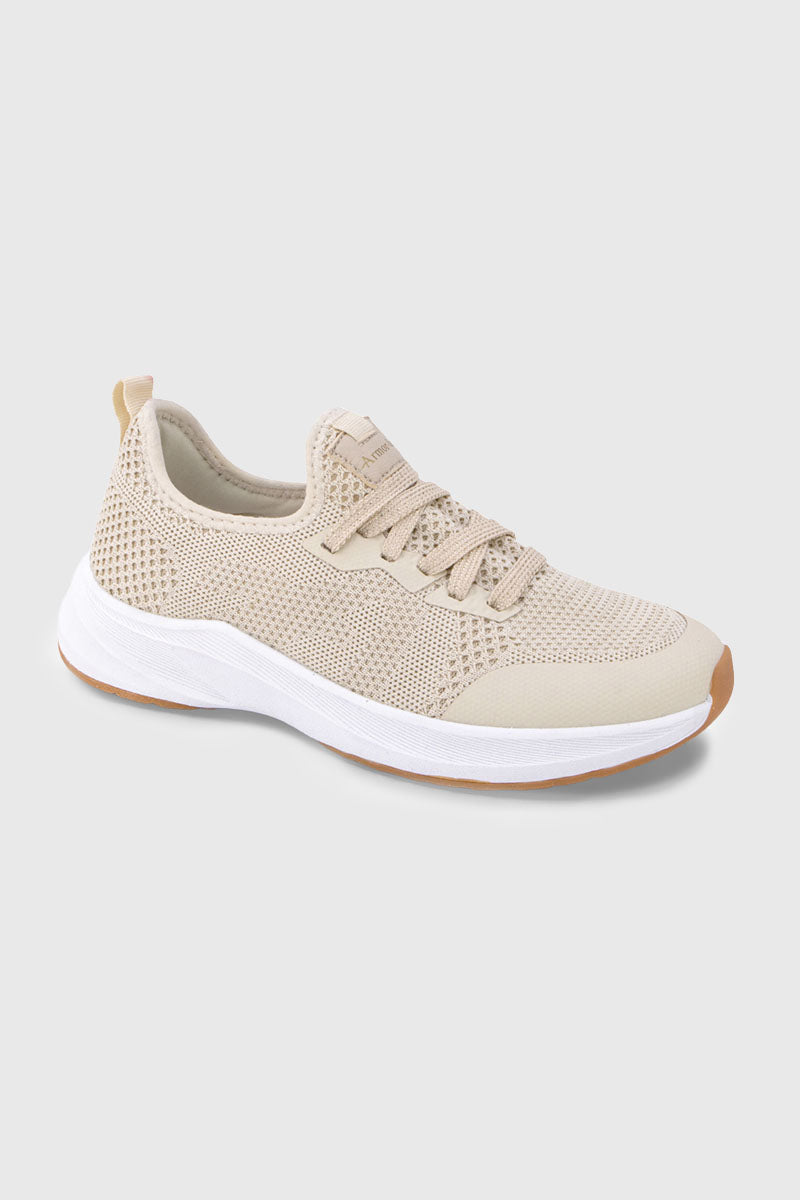 armor-lux-baskets-tregastel-basses-maille-recycl-e-beige-clair image 1