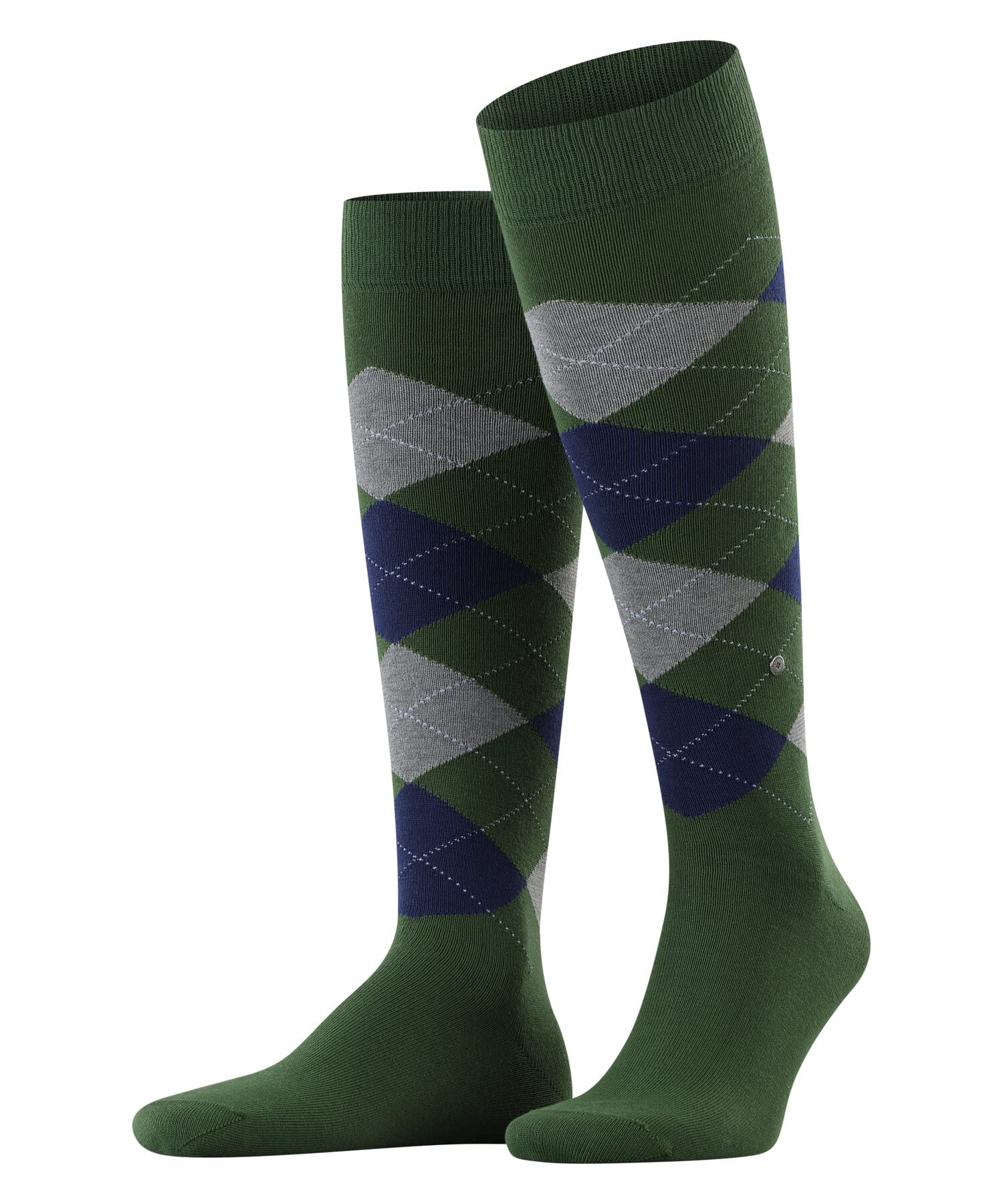 burlington-king-chaussettes-longues-homme-coton-vert-eucalyptus-40-46 image 1