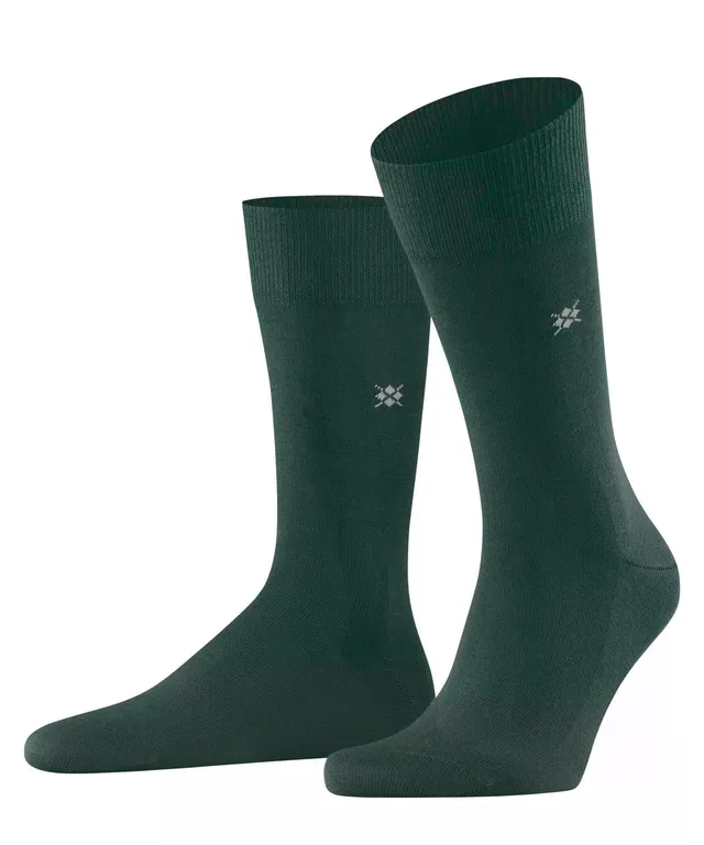 burlington-leeds-chaussettes-homme-coton-laine-unies-vert-forest-40-46 image 1
