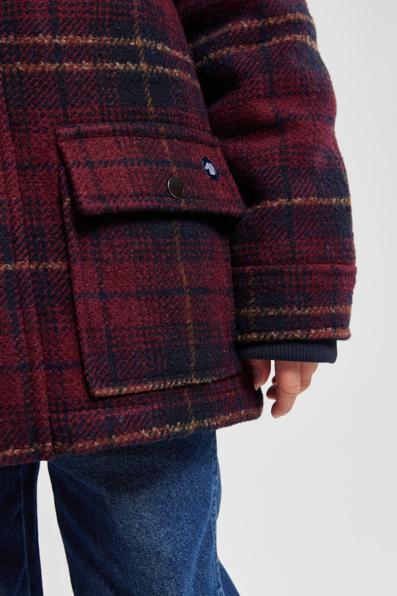 armor-lux-duffle-coat-carreaux-kids-drap-de-laine image 5