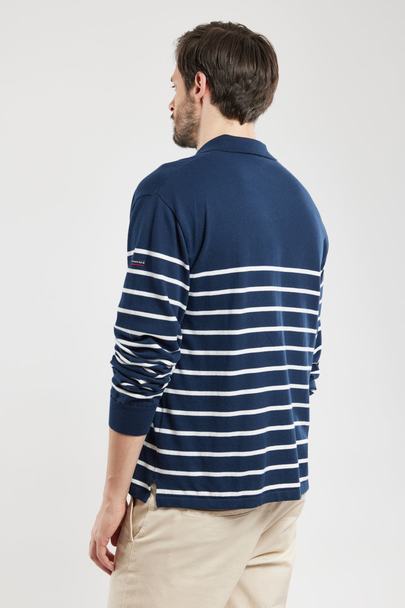 armor-lux-pull-col-vareuse-ray-coton image 4