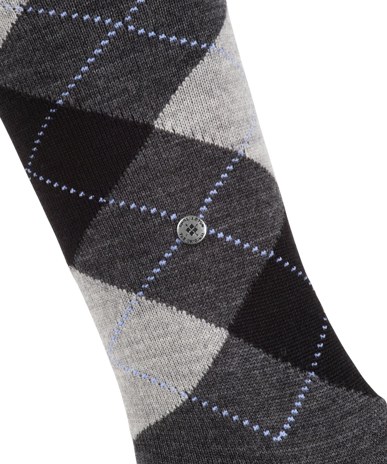 burlington-marylebone-w-kh-chaussettes-longues-femme-laine-gris-asphalt-3180 image 4