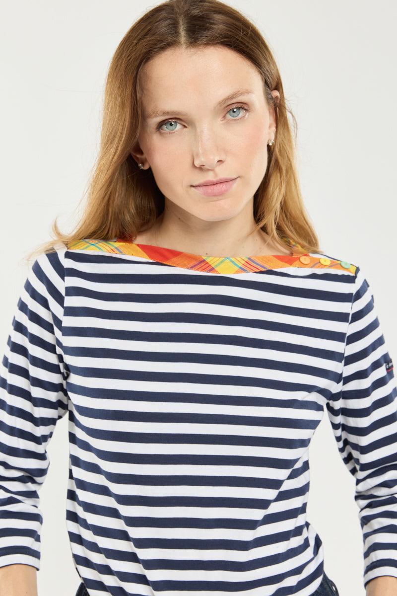 armor-lux-marini-re-femme-coton-l-ger-manches-3-4-route-du-rhum image 2