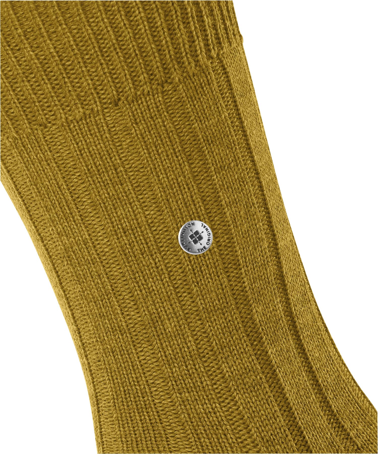 burlington-dover-chaussettes-homme-laine-jaune-moutarde image 4