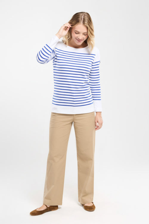 marini-re-amiral-armor-lux-coton-pais-rayures-blanc-bleu image 4