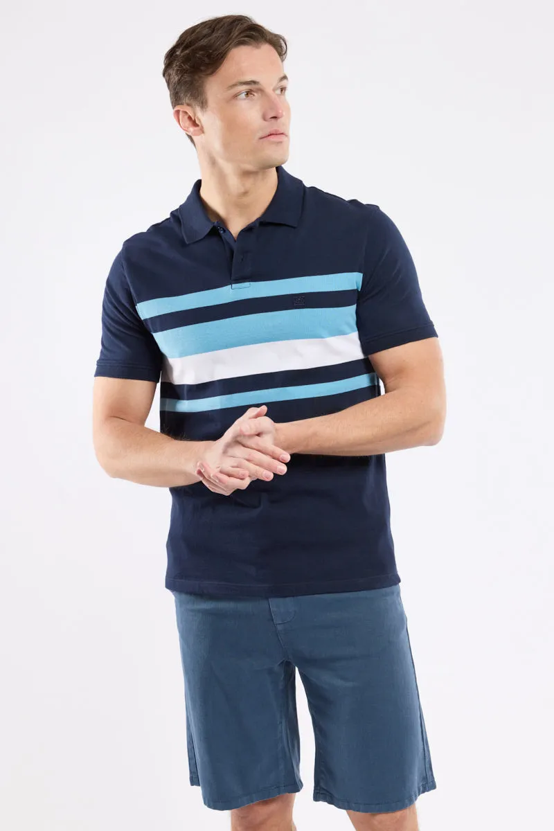 armor-lux-deauville-polo-bicolore-homme-coton-l-ger image 1